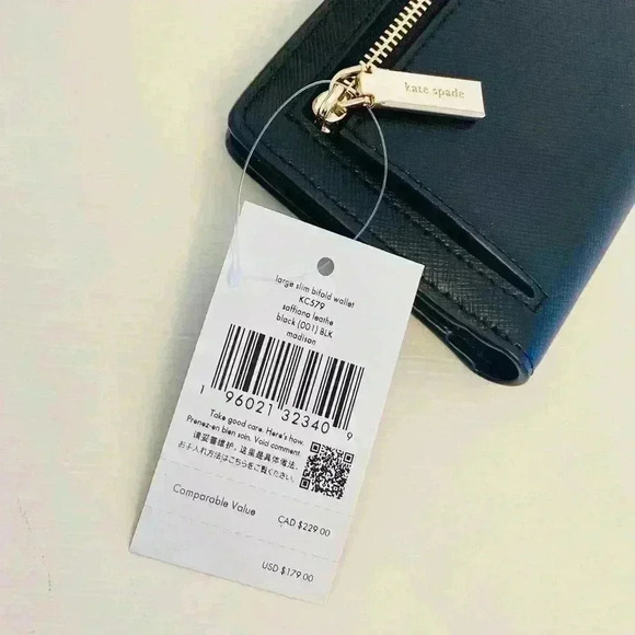 Kate spade Madison Large bifold Wallet Black - Picture 3 of 4